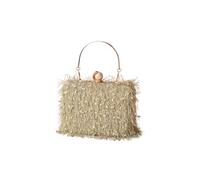 CORIOS Damen Quaste Clutch Tasche Luxus Strass Abendtasche Perlen Portemonnaie Tasche Hochzeit Brautbörse Elegante Handtasche Kette Schultertasche Umhängetasche Matcha