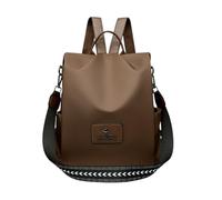 CORIOS Damen Rucksack Anti Diebstahl Schulrucksack Oxford Stoff Schulranzen Beiläufig Daypacks Mädchen Schultaschen Groß Schultasche Handtasche für Arbeit Universität Reisen Freizeit Braun