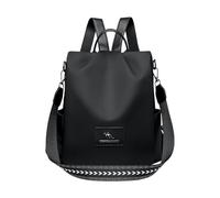 CORIOS Damen Rucksack Anti Diebstahl Schulrucksack Oxford Stoff Schulranzen Beiläufig Daypacks Mädchen Schultaschen Groß Schultasche Handtasche für Arbeit Universität Reisen Freizeit Schwarz