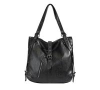 CORIOS Damen Rucksack Elegant Handtasche PU Leder Schultasche Große Tragetasche Vintage Schultertasche Wasserdicht Henkeltasche Multifunktionale Tote Beutel Reise Arbeit Büro Schulranzen Schwarz