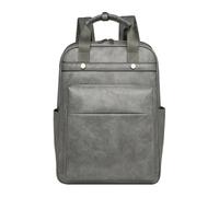 CORIOS Damen Rucksack Laptop Schulrucksack Schultasche Teenager Backpack Women Elegant Tagesrucksäcke Handtasche 2 in 1 15,6 Zoll Arbeitstasche Lehrertasche Reiserucksack für Büro Uni Grau