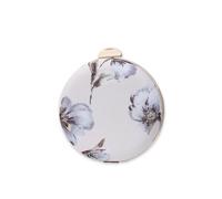 CORIOS Damen Rund Abendtasche Blumen Clutch Tasche Hochzeit Brautbörse Handtasche Luxus Handgelenktasche Abnehmbarer Kette Schultertasche Klein Tasche Elegante Umhängetasche Beige