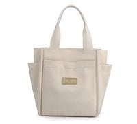 CORIOS Damen Schultertasche Casual Handtasche Canvas Unterarmtasche Henkeltaschen Multifunktionale Tragetasche Henkeltasche Tote Beutel für Arbeit Schule Shopper Alltag Reise Weiß