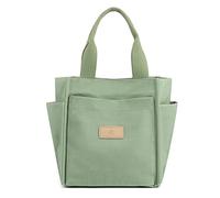 CORIOS Damen Schultertasche Casual Handtasche Canvas Unterarmtasche Henkeltaschen Multifunktionale Tragetasche Henkeltasche Tote Beutel für Arbeit Schule Shopper Alltag Reise Hellgrün