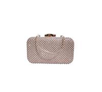 CORIOS Damen Strass Abendtasche Diamant Clutch Tasche Shiny Handtasche Hochzeit Brautbörse Kette Schultertasche Klein Tasche Elegante Luxus Umhängetasche Champagner