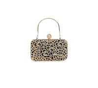 CORIOS Damen Strass Abendtasche Pailletten Clutch Glitter Kristall Handtasche Klein Tasche Elegant Diamant Schultertasche Glänzend Umhängetasche Schwarz