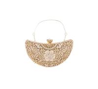 CORIOS Damen Strass Clutch Diamant Abendtasche Glitter Kristall Handtasche Pailletten Hochzeit Brautbörse Klein Tasche Elegant Schultertasche Glänzend Umhängetasche Gold