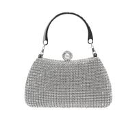 CORIOS Damen Strasssteine Abendtasche Strass Clutch Tasche Diamant Handtasche für Frauen Elegante Schultertasche Klein Tasche Bling Umhängetasche für Abschlussball Hochzeit Bankett-Party Silber