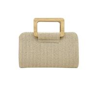 CORIOS Damen Strohtasche Abendtasche Frauen Gewebte Tasche Hochzeit Brautbörse Elegante Clutch Tasche Klein Tasche Formale Handtasche Schultertasche Luxuriös Umhängetasche für Bankett-Party Gold
