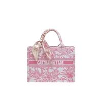 CORIOS Damen Tote Handtasche mit Ethnischen Druckmustern Böhmische Schultertasche Sommer Strand Tasche Mode Elegant Laptoptasche Aktentasche Canvas Henkeltaschen für Urlaub Reise Strand Pink S