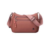 CORIOS Damen Ultraleicht Umhängetasche Nylon Schultertasche Handtaschen Elegant Umhängetasche mit Verstellbarem Breitem Riemen Multi-Tasche Messenger Bag Frauen zum Umhängen Damentasche Karamell