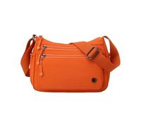 CORIOS Damen Ultraleicht Umhängetasche Nylon Schultertasche Handtaschen Elegant Umhängetasche mit Verstellbarem Breitem Riemen Multi-Tasche Messenger Bag Frauen zum Umhängen Damentasche Orange