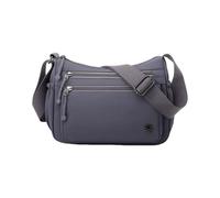 CORIOS Damen Ultraleicht Umhängetasche Nylon Schultertasche Handtaschen Elegant Umhängetasche mit Verstellbarem Breitem Riemen Multi-Tasche Messenger Bag Frauen zum Umhängen Damentasche Dunkelviolett