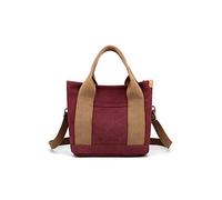 CORIOS Damen Umhängetasche Canvas Handtasche Schultertasche Kleine Kapazität Henkeltaschen Casual Tragetasche Multifunktionale Tote Beutel für Schule Shopper Arbeit Reise Lila