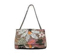 CORIOS Damen Umhängetaschen aus Leinen-Baumwolle Schultertasche mit Paillettenstickerei Boho Stil Handtasche Sommer Strand Tasche Bunte Gestrickte Tasche Ethnische Messenger Tragetasche Grün