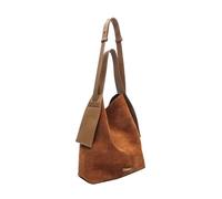 CORIOS Damen Wildleder Handtasche Herbst Winter Schultertasche Große Umhängetasche Retro Tragetasche Weiches Kunstleder Henkeltaschen Elegant Tote Beutel für Reise Arbeit Shopper Braun M