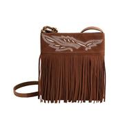 CORIOS Damen Wildleder Umhängetasche Vintage Fransen Schultertasche für Frauen Handtasche mit Quasten Weiches Kunstleder Henkeltaschen Retro Tragetasche Elegant Arbeit Shopper Reise Tote Beutel Braun