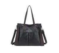 CORIOS Elegant Handtasche PU Leder Schultertasche Große Kapazität Henkeltasche Wasserdicht Umhängetasche Damen Mode Tragetasche Tote Beutel Henkeltaschen für Reisen Büro Alltag Schwarz