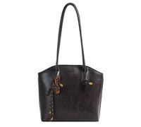 CORIOS Elegante Damen PU Ledertasche Business Aktentasche Handtasche mit Tennisschläger Schlüsselanhänger Große Schultertasche für Büro Arbeit Reise Kaffee