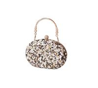 CORIOS Glitzer Pailletten Clutch Tasche Damen Abendtasche Hochzeit Brautbörse Handtasche Funkelnd Schultertasche Elegante Klein Tasche Glänzend Umhängetasche Grau