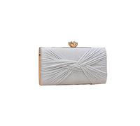 CORIOS Glitzer Pailletten Clutch Tasche Damen Abendtasche Hochzeit Brautbörse Handtasche Klein Tasche Strass Schultertasche Elegante Diamant Umhängetasche für Abschlussball Bankett-Party Silber