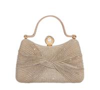 CORIOS Glitzer Pailletten Clutch Tasche Damen Abendtasche Strass Schultertasche Hochzeit Brautbörse Handtasche Elegante Diamant Umhängetasche Klein Tasche für Abschlussball Bankett-Party Gold