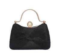 CORIOS Glitzer Pailletten Clutch Tasche Damen Abendtasche Strass Schultertasche Hochzeit Brautbörse Handtasche Elegante Diamant Umhängetasche Klein Tasche für Abschlussball Bankett-Party Schwarz