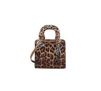 CORIOS Handtasche mit Leopardenmuster Damen PU-Leder Schultertasche Wasserdicht Umhängetaschen Mode Messenger-Tasche Henkeltasche Elegant Tote Beutel Tragetasche Henkeltaschen Khaki S