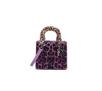 CORIOS Handtasche mit Leopardenmuster Damen PU-Leder Schultertasche Wasserdicht Umhängetaschen Mode Messenger-Tasche Henkeltasche Elegant Tote Beutel Tragetasche Henkeltaschen Lila S