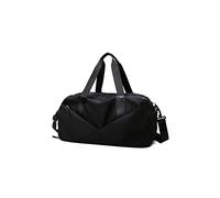 CORIOS Herren Sporttasche Damen Reisetaschen Duffle Bag Groß Weekender Übernachtung Tasche Oxford Kabinenreisetasche Trainingstasche Fitnesstasche Handgepäck Schwimmtasche mit Schuhfach Schwarz