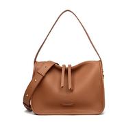 CORIOS Mode Handtasche PU Leder Schultertasche Wasserdicht Umhängetasche Mittlere Kapazität Henkeltasche Elegant Tote Beutel Damen Tragetasche Reisen Büro Alltag Henkeltaschen Gelbliches Braun