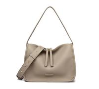 CORIOS Mode Handtasche PU Leder Schultertasche Wasserdicht Umhängetasche Mittlere Kapazität Henkeltasche Elegant Tote Beutel Damen Tragetasche Reisen Büro Alltag Henkeltaschen Grau