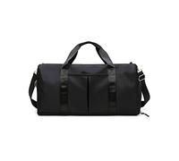 CORIOS Nylon Reisetaschen Duffle Bag Sporttasche Fitnesstasche Schwimmtasche für Herren/Damen Faltbare Weekender Übernachtung Tasche Trainingstasche Kabinenreisetasche Handgepäck mit Schuhfach Schwarz