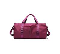 CORIOS Nylon Reisetaschen Duffle Bag Sporttasche Fitnesstasche Schwimmtasche für Herren/Damen Weekender Übernachtung Tasche Trainingstasche Kabinenreisetasche Handgepäck mit Schuhfach Violett Rot