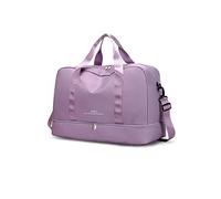 CORIOS Nylon Sporttasche für Herren/Damen Reisetaschen Duffle Bag Weekender Übernachtung Tasche Fitnesstasche Schwimmtasche Groß Trainingstasche Kabinenreisetasche für Reisen Sport Fitnessstudio Lila