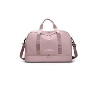 CORIOS Nylon Sporttasche für Herren/Damen Reisetaschen Duffle Bag Weekender Übernachtung Tasche Fitnesstasche Schwimmtasche Groß Trainingstasche Kabinenreisetasche für Reisen Sport Fitnessstudio Rosa