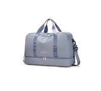 CORIOS Nylon Sporttasche für Herren/Damen Reisetaschen Duffle Bag Weekender Übernachtung Tasche Fitnesstasche Schwimmtasche Groß Trainingstasche Kabinenreisetasche für Reisen Sport Fitnessstudio Blau