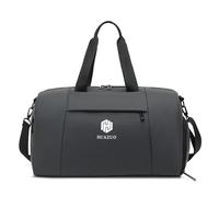 CORIOS Oxford Sporttasche Herren/Damen Reisetaschen Duffle Bag Weekender Übernachtung Tasche Fitnesstasche Schwimmtasche Groß Trainingstasche Kabinenreisetasche für Reisen Fitnessstudio Dunkelgrau