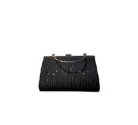 CORIOS Pailletten Abendtasche Damen Clutch Tasche Glänzend Schultertasche Glitter Handtasche mit Kette Frauen Umhängetasche für Hochzeit Abschlussball Geschenk Abendparty Schwarz