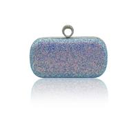 CORIOS Pailletten Clutch Tasche Damen Glitzer Abendtasche Hochzeit Brautbörse Handtasche Elegante Klein Tasche Funkelnd Schultertasche Glänzend Umhängetasche für Bankett-Party Abschlussball Blau