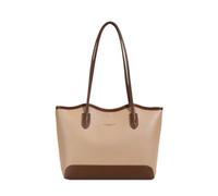 CORIOS PU Leder Aktentasche für Damen Elegante Handtasche mit Reißverschluss Große Schultertasche Henkeltaschen Laptoptasche Tragetasche mit Mehreren Taschen für Business Lehrertasche Büro Khaki