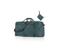 CORIOS Reisetaschen Duffle Bag für Herren/Damen 85L Faltbare Sporttasche Fitnesstasche Schwimmtasche Handgepäck mit Schuhfach Kabinenreisetasche Weekender Übernachtung Tasche Trainingstasche Grün