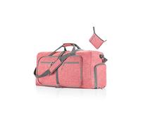 CORIOS Reisetaschen Duffle Bag für Herren/Damen 85L Faltbare Sporttasche Fitnesstasche Schwimmtasche Handgepäck mit Schuhfach Kabinenreisetasche Weekender Übernachtung Tasche Trainingstasche Rosa