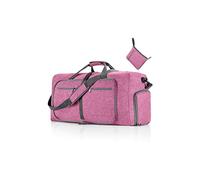 CORIOS Reisetaschen Duffle Bag für Herren/Damen 85L Faltbare Sporttasche Fitnesstasche Schwimmtasche Handgepäck Kabinenreisetasche Weekender Übernachtung Tasche Trainingstasche Hellviolett