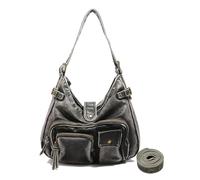CORIOS Retro Schultertasche PU Leder Umhängetasche Damen Elegant Handtasche Groß Henkeltasche Tragetasche Wasserdicht Tote Beutel Henkeltaschen für Reisen Büro Einkaufen Arbeit Alltag Schwarz