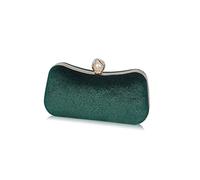 CORIOS Samt-Abendtaschen für Frauen Glitter Handtasche Shining Clutch Bag Glänzend Schultertasche Kette Tasche Portemonnaie Elegante Umhängetasche für Cocktail Party Tanzparty Abendparty Grün