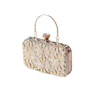CORIOS Strass Blume Clutch Damen Diamant Abendtasche Glitter Kristall Handtasche Elegant Schultertasche Klein Tasche Glänzend Umhängetasche für Geburtstag Cocktailparty Tanzparty Abendparty Silber