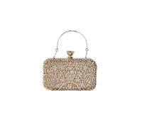 CORIOS Strass Clutch Damen Diamant Abendtasche Glitter Kristall Handtasche Elegant Schultertasche Klein Tasche Glänzend Umhängetasche für Geburtstag Cocktailparty Tanzparty Abendparty Gold
