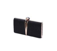 CORIOS Strass Clutch für Damen Shiny Pailletten Abendtasche Diamant Clutch Tasche Klein Tasche Elegante Umhängetasche Kette Schultertasche für Hochzeit Bankett-Party Abschlussball Schwarz