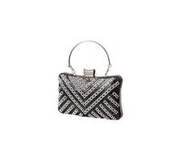CORIOS Strasssteine Abendtasche für Frauen Strass Clutch Tasche Damen Klein Tasche Diamant Handtasche Elegante Schultertasche Bling Umhängetasche für Hochzeit Abschlussball Schwarz